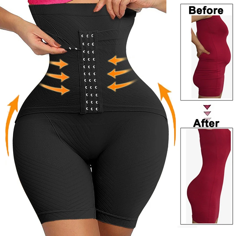 Женские Корректирующие трусики с высокой талией тренировочные шорты для талии