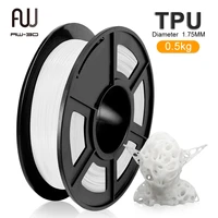 tpu flexible filament 0 5kg fdm 3d printer shoes phone case toys printing material 1 75mm tolerance 0 02mm white filaments roll