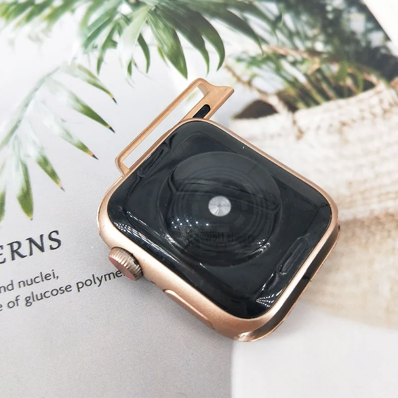Разъем-адаптер из нержавеющей стали для Apple Watch band Series 6 SE 5 4 3 2 1 ремешок iwatch 42 38 44 40