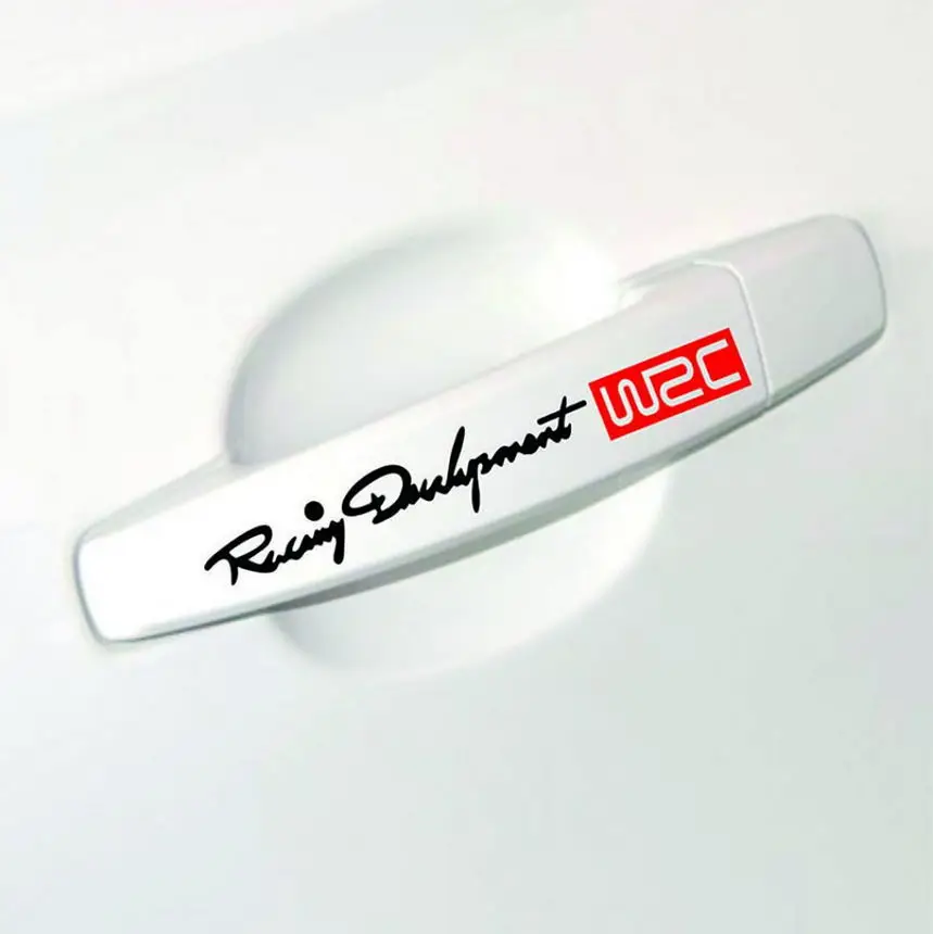 Наклейки для ручек автомобиля WRC Rally виниловые наклейки JDM в полоску тюнинг дверей