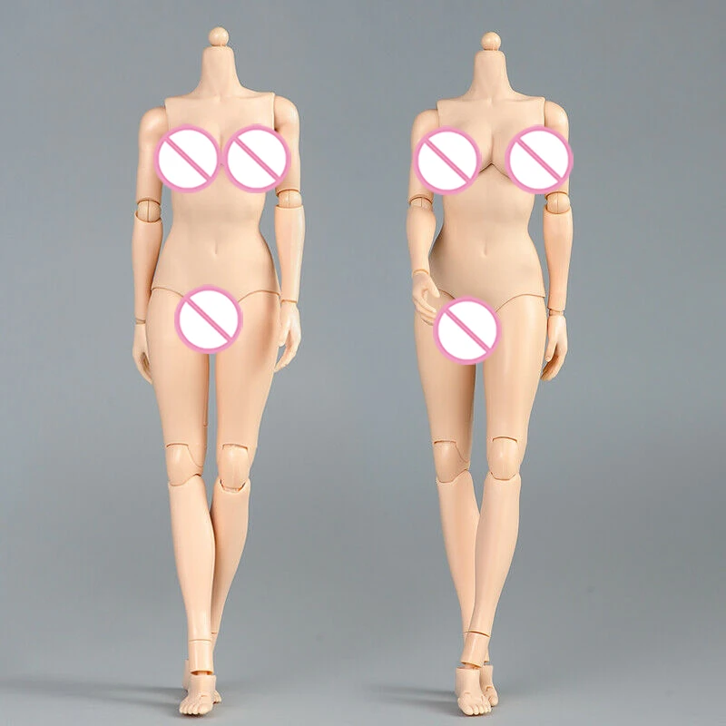 

IN STOCK 1/6 Scale Female Flexible Body Model Mid Bust Pale Skin For 12" Action Figure