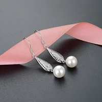 diwenfu 925 sterling silver real pearl stud earring women aros mujer oreja silver 925 jewelry orecchini pearl jewelry earrings