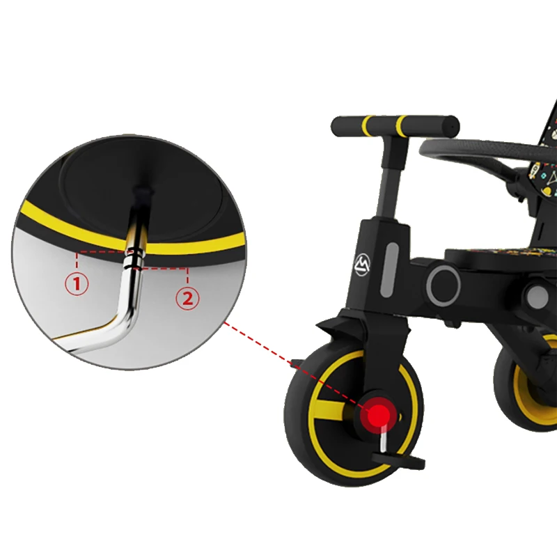 LUXMOM 2 in 1 Children's tricycle Adjustable pedal Gifts for baby Fast shipping | Мать и ребенок