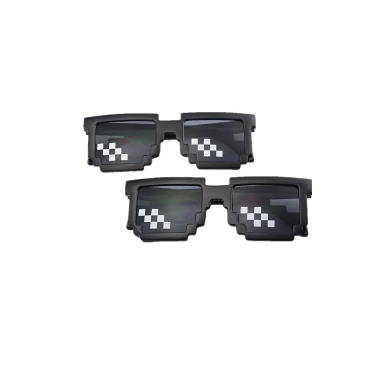 

Mosaic Glasses Sunglasses Men Women 8 Bit Coding Pixel Trendy Cool Super Party Funny Vintage Square Shades Unisex Eyewear Gift