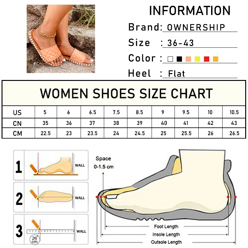 

Women Sewing Slippers 2021 Summer Woman Causal Flats Ladies Beach Sheos Female Comfort Slides Women's Leisure Footwear Plus Size