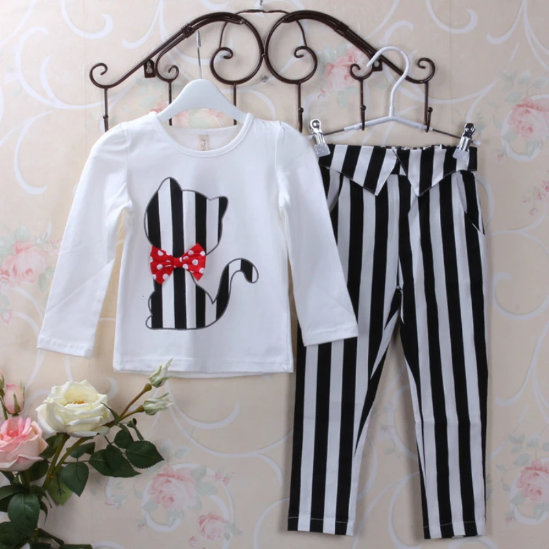 Комплект из двух предметов для девочек коллекция 2019 года новая осенняя футболка