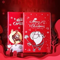 kawaii christmas notebook and journal with pen a5 notepad line agenda stationery planner organizer gift sketchbook note book set