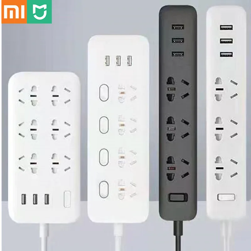Удлинитель Xiaomi Power Strip на 6 розеток с поддержкой быстрой зарядки а 3USB