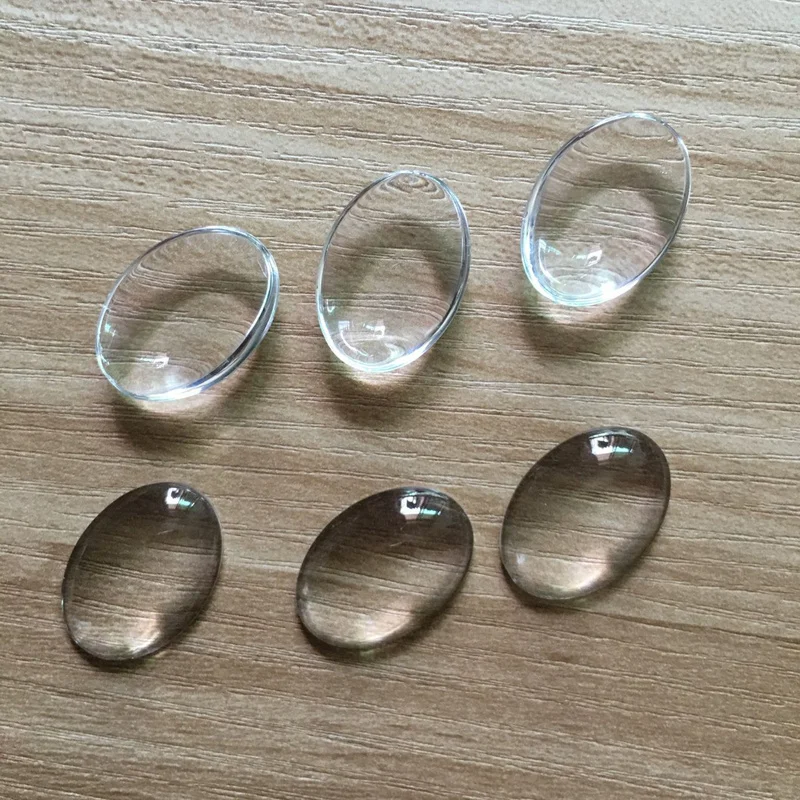 18*25 мм 10 шт овальный плоский задний прозрачный стеклянный кабошон Кристалл для Diy