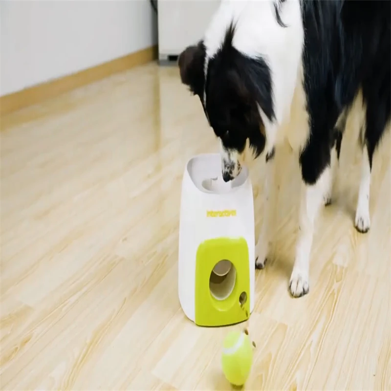 

Patent Pet Food Dispensing Reward Machine Pet Toys Training Interactive Ball Launcher Toy for Dogs dog toys