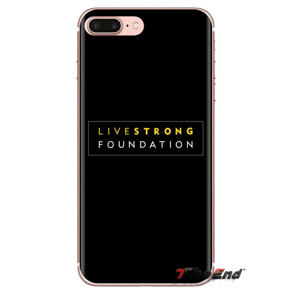 Livestrongs логотип мягкий прозрачный просвечивающийся чехол Чехлы для samsung Galaxy S3 S4 S5