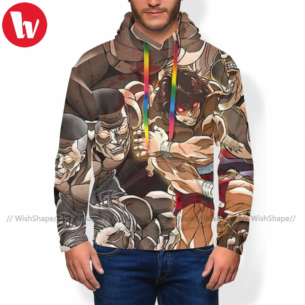 

Nice Baki Hoodies Autumn Polyester Hoodie Outdoor Long Sleeve Pullover Hoodie Men XXXL