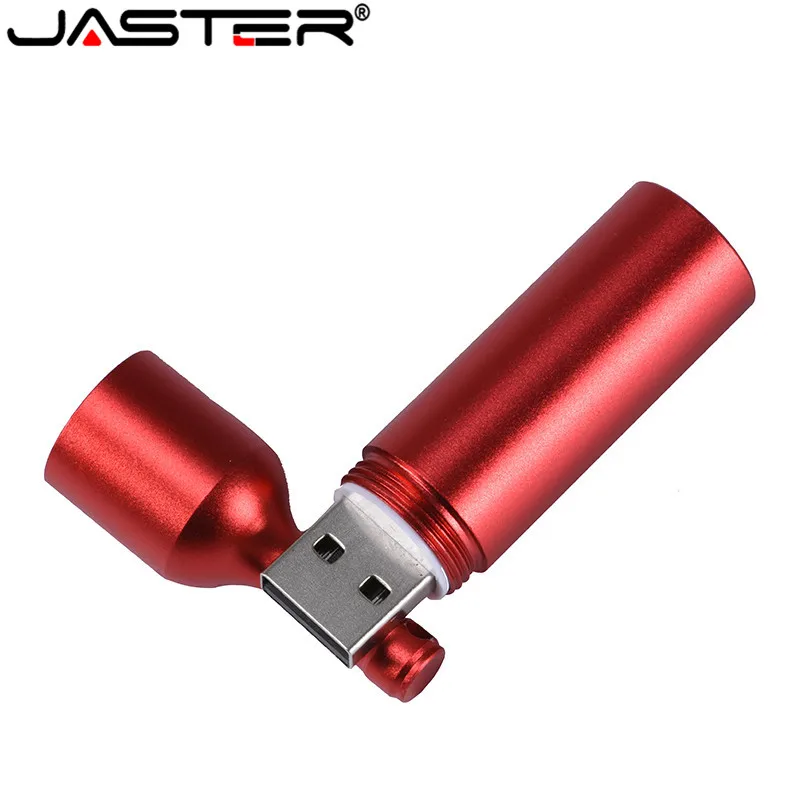 JASTER USB 2 0 популярная металлическая винная бутылка usb 64 ГБ флэш накопитель диск