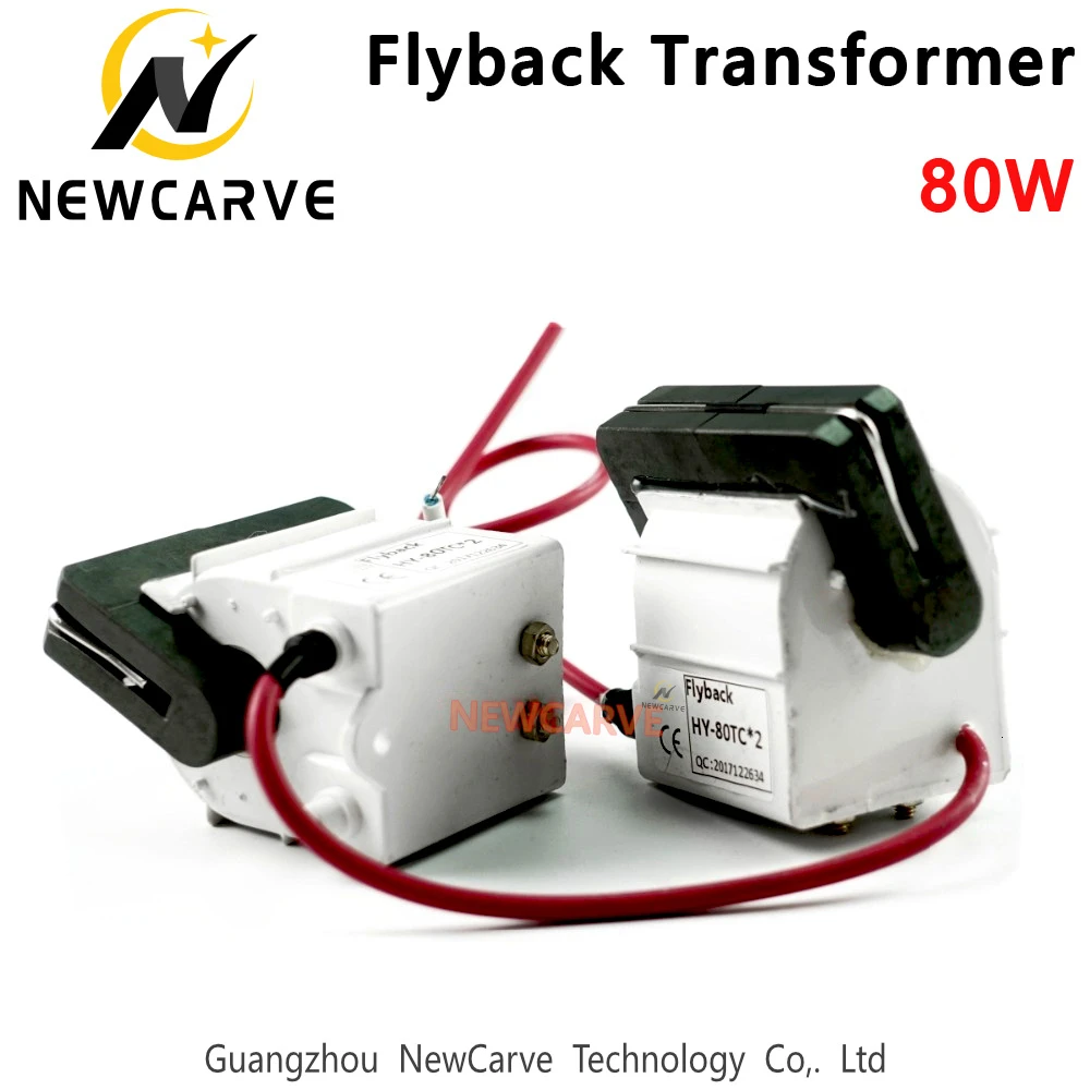 80W High Voltage Flyback Transformer 80W For CO2 Laser Power Supply Parts NEWCARVE