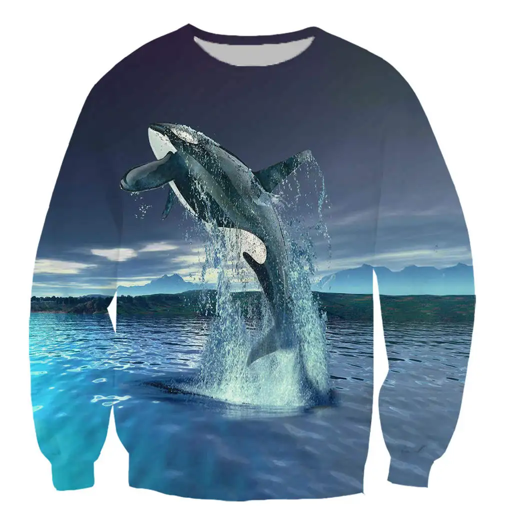 

killer whale men/women hoodies Harajuku Style men sweatshirts 3D printed Tracksuits Super Cool Moives Streetwear