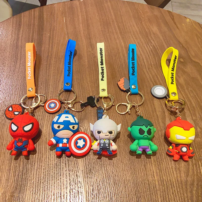 Брелок для ключей серии Мстители персональная кукла Человек паук Железный