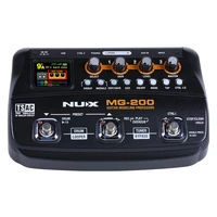 nux mg 200 guitar processor multi guitar effect pedal 55 effects 70 seconds recording guitar looper drum machine
