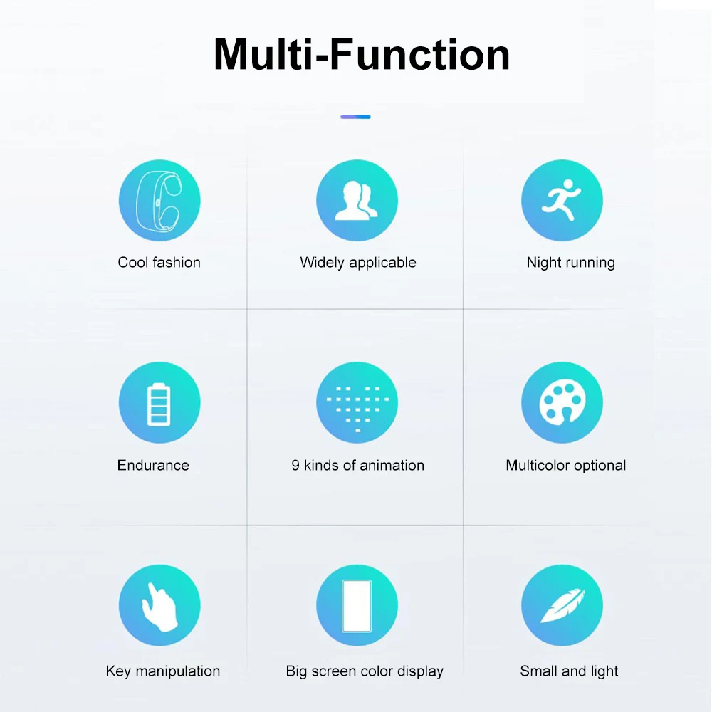 Светодиодный браслет-дисплей спортивный браслет со вспышкой светящаяся повязка