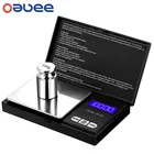 Oauee Цифровые Карманные весы, золотые ювелирные изделия, мини электронные весы из нержавеющей стали, грам весы, весы, портативные карманные весы