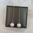 Kshmir серьги с жемчужными кисточками, длинные Индивидуальные сетчатые красные темпераментные серьги с цепочкой, преувеличенные женские серьги темперамента