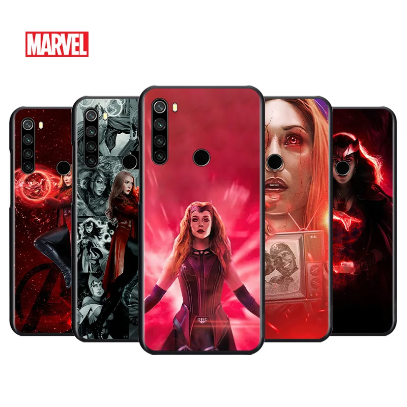 

Wanda the Scarlet Witch Marvel For Xiaomi Redmi Note 4 4X 5 5A 6 7 8 8T 7S 9S 9T 10 10S 5G Pro Prime Max Balck Soft Phone Case