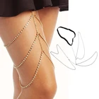 Женское многослойное ожерелье с цепочкой на талию, Пляжное Ювелирное Украшение для тела, Пляжная бижутерия для лета, 3 слоя