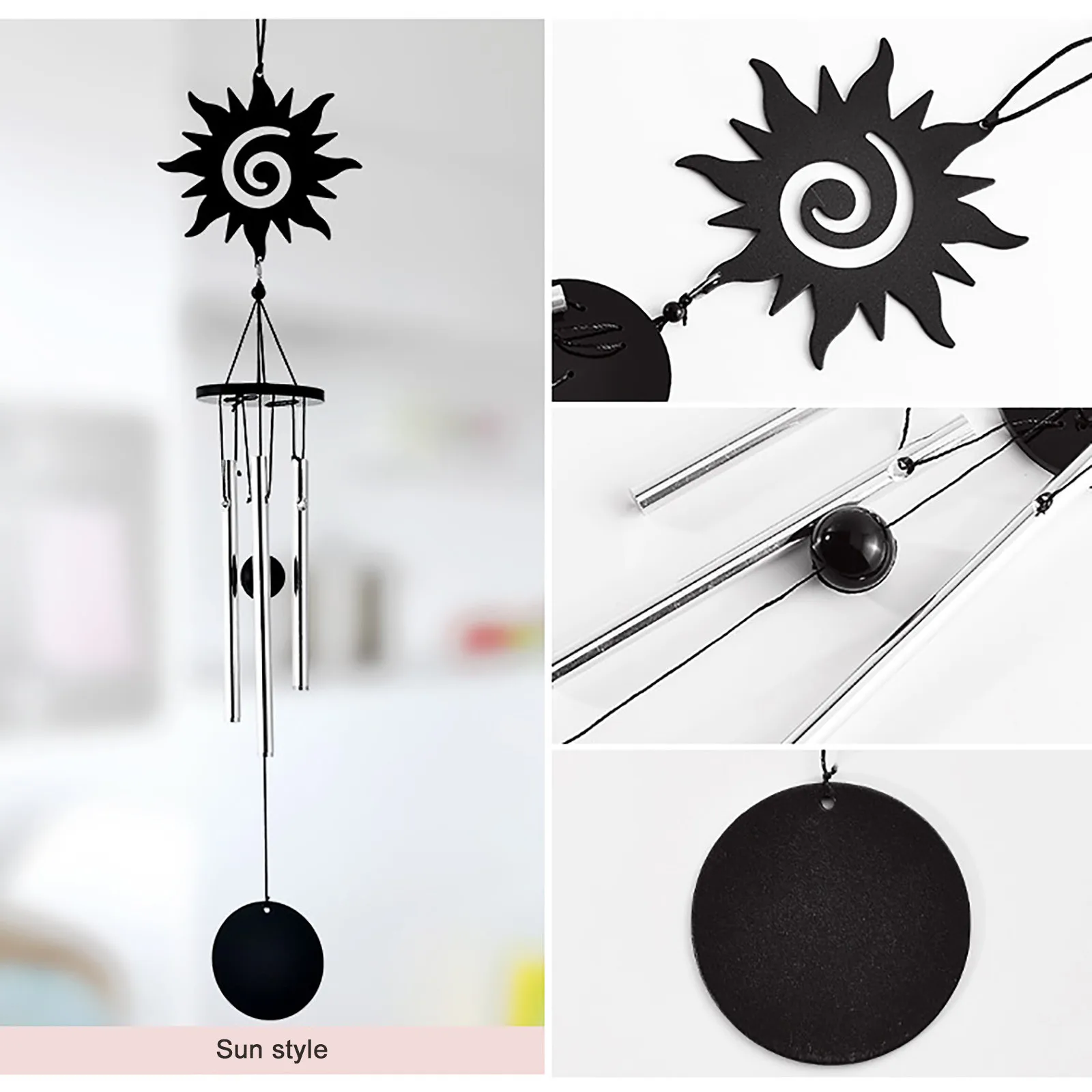 Металлические алюминиевые ветряные колокольчики украшения японские креативные