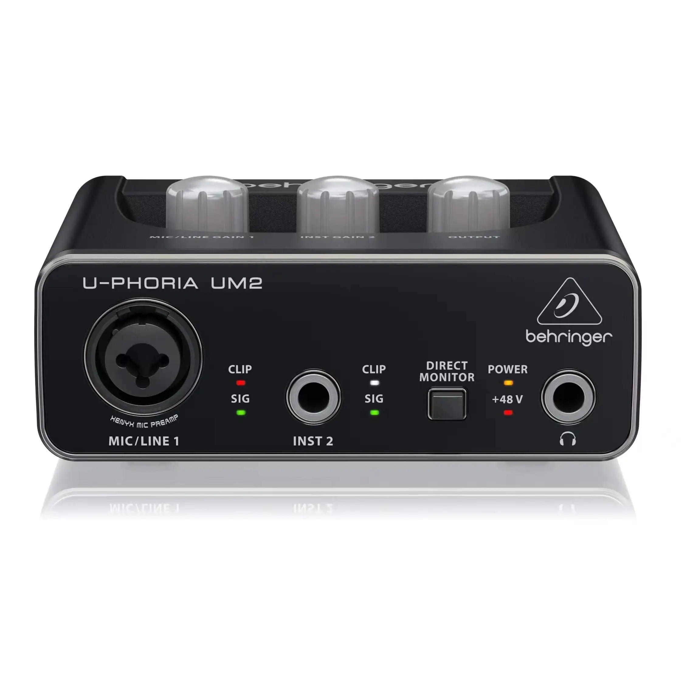 BEHRINGER U-PHORIA UM2 аудиофил 2x2 USB аудио интерфейс с микрофоном XENYX предусилитель для