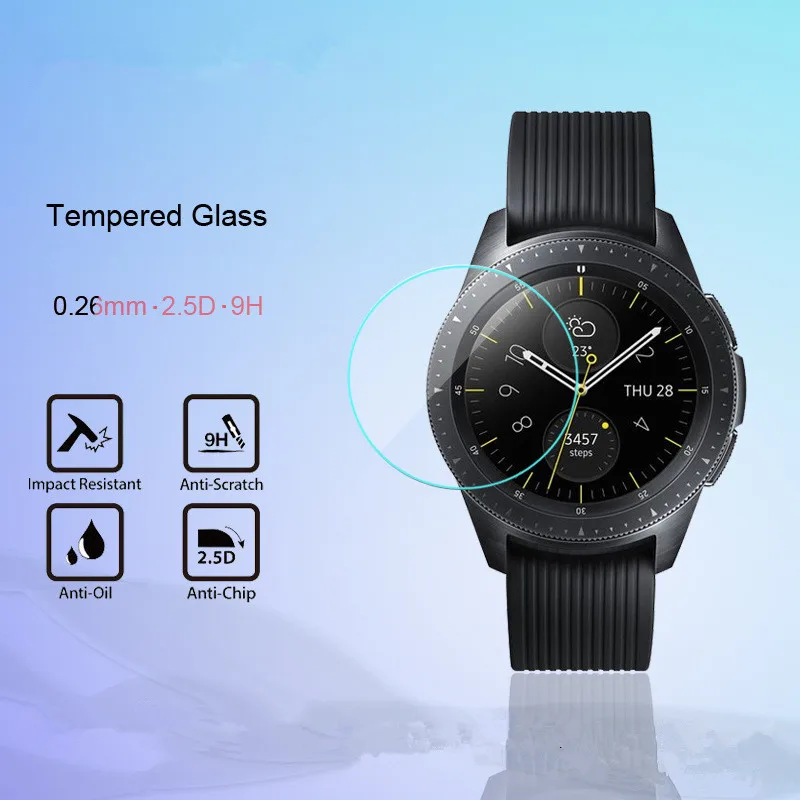 Закаленное стекло 9H для Samsung Galaxy Watch 2 шт. защита экрана от царапин 46 мм 42