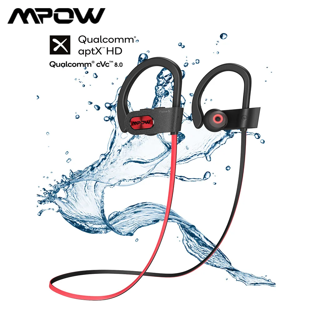 Беспроводные Bluetooth наушники Mpow Flame S улучшенная версия aptX HD V5.0 вкладыши IPX7