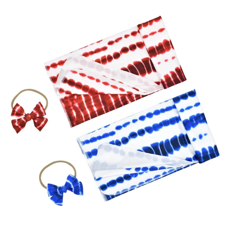 

Baby Swaddle Blanket Newborn Receiving Blanket Infant Swaddle Wrap Headband 2pcs