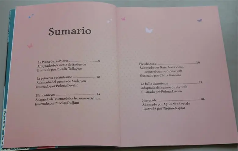 Оригинальная испанская книга принцессы для родителей и детей классическое