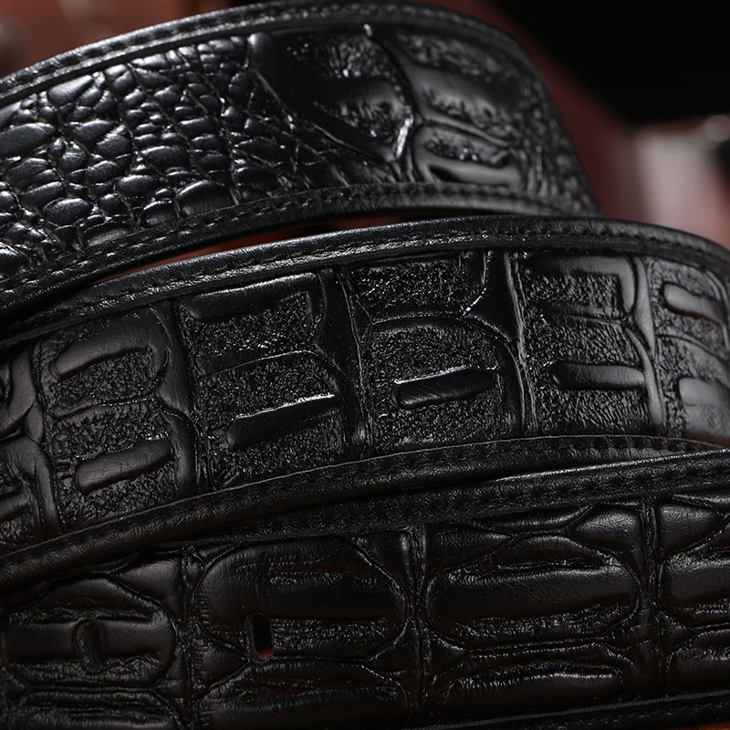 Популярный брендовый ремень MINGLILONG с крокодиловым узором Высококачественный