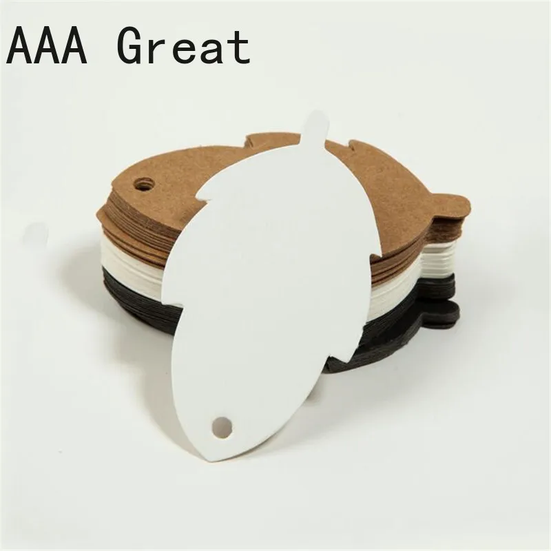 100 шт./лот подвесные бирки из крафт бумаги для свадебвечерние НКИ ценная этикетка