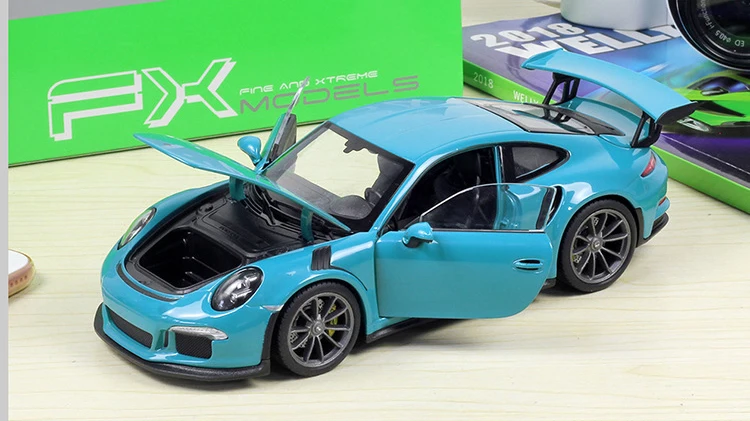 WELLY 1:24 Масштаб литья под давлением симулятор автомобиля Porsche 911 GT3 RS модель автомобиля сплав спортивный автомобиль металлическая игрушка гоночный автомобиль игрушка для детей подарок
