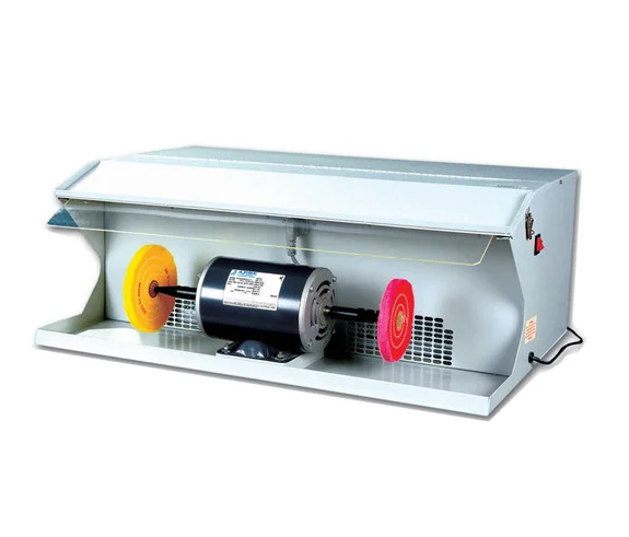 

220V 550W 1/2 HP Jewelry Polishing Machine with Dust Collector, Jewelry Making Tools Bench Grinder