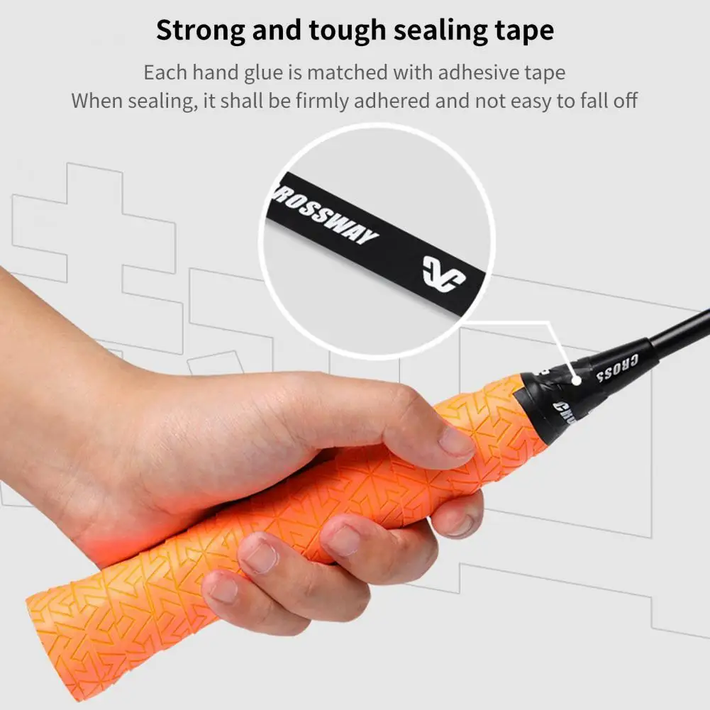 

Bright Color 2Pc Useful Detachable Racquet Handle Grip Tape Versatile Racket Grip Cover Anti-slip for Tennis Racket