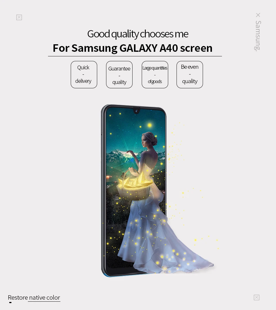 Для samsung Galaxy A40 ЖК-дисплей сенсорный экран с рамкой Замена дигитайзер для samsung A40 lcd A405F SM-A405F