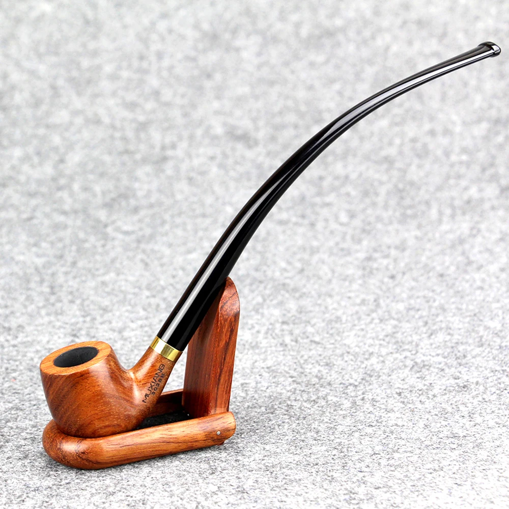 Высококачественная розовая деревянная трубка с инструментами 23 см курительная 3