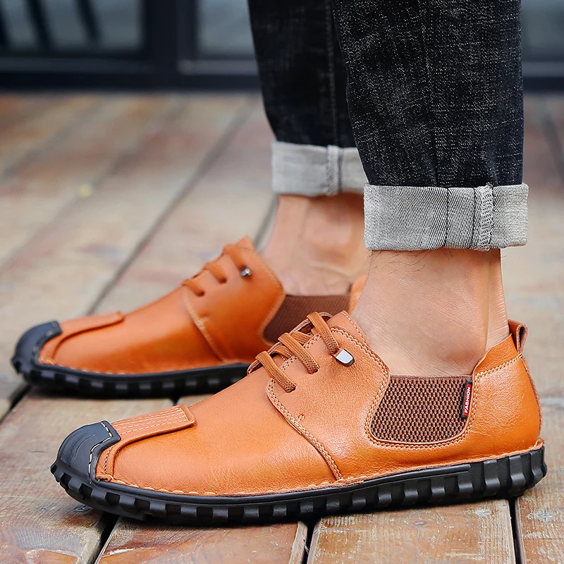 Новинка Мужская повседневная обувь ручной работы Высококачественная Обувь На