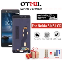 5 3 original lcd screen for nokia 8 lcd ta 1004 ta 1012 ta 1052 display touch screen digitizer replacement for nokia 8 display