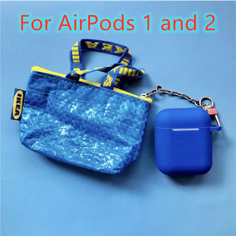 For AirPods 1 and 2 Роскошная мини сумка Портмоне Мягкие силиконовые чехлы для Apple AirPods Pro Чехол для наушников Bluetooth Air Pods 3 2 Защита Крышки - Цвет: For AirPods 1 and 2
