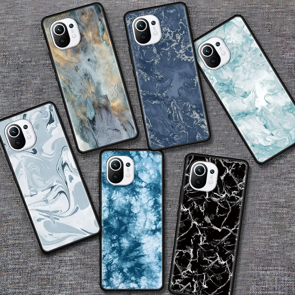 

Phone Case for Xiaomi Mi 10T Pro Note 10 11 Lite 5G 9T A2 8 Lite CC9 11Ultra CC9E 9 Soft Bag Luxury Marble Printing
