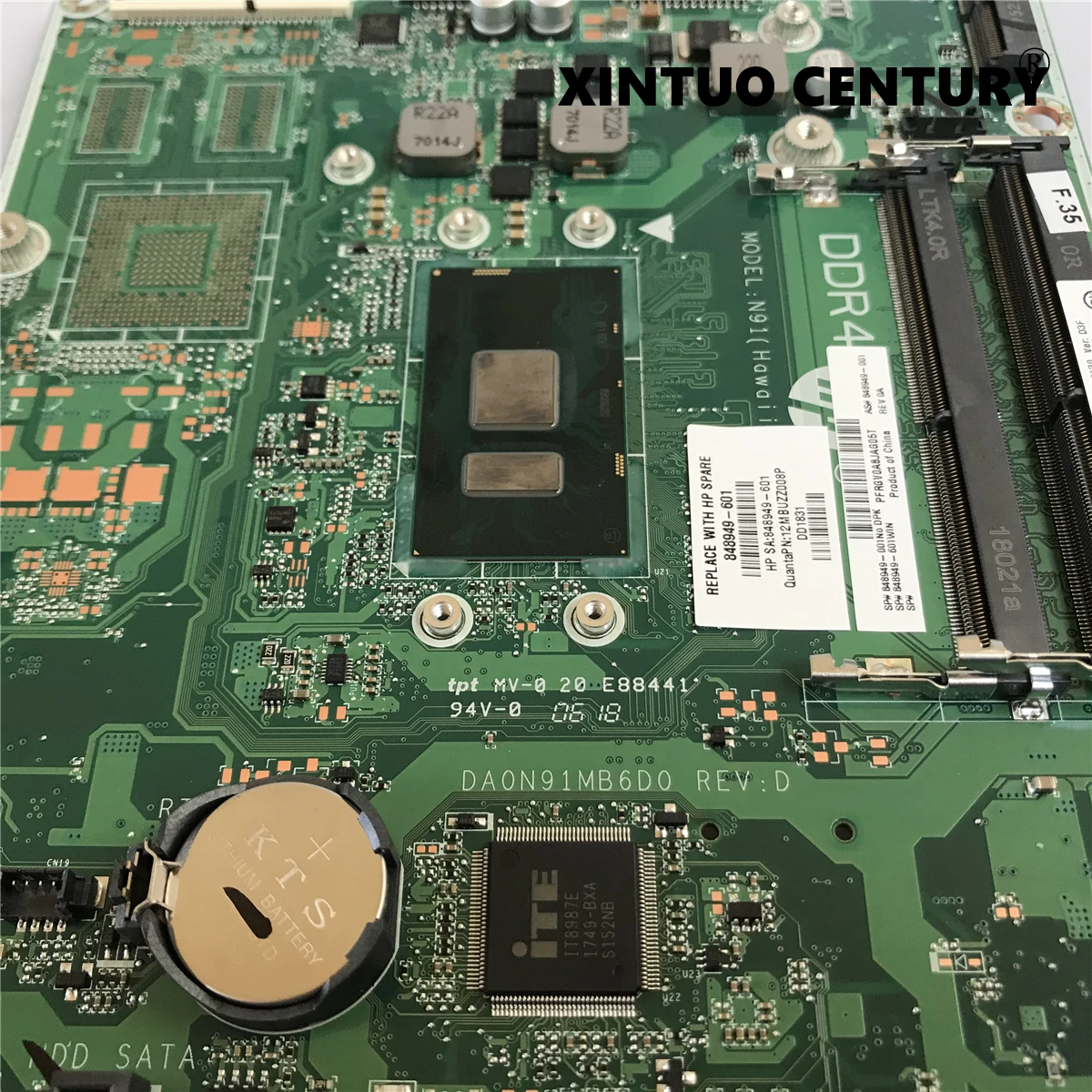 

848949-601 848949-001 848949-005 848949-007 For HP All-in-one 20-C 22-B 24-G Desktop Motherboard DA0N91MB6D0 W/ SR2EU I3-6100U