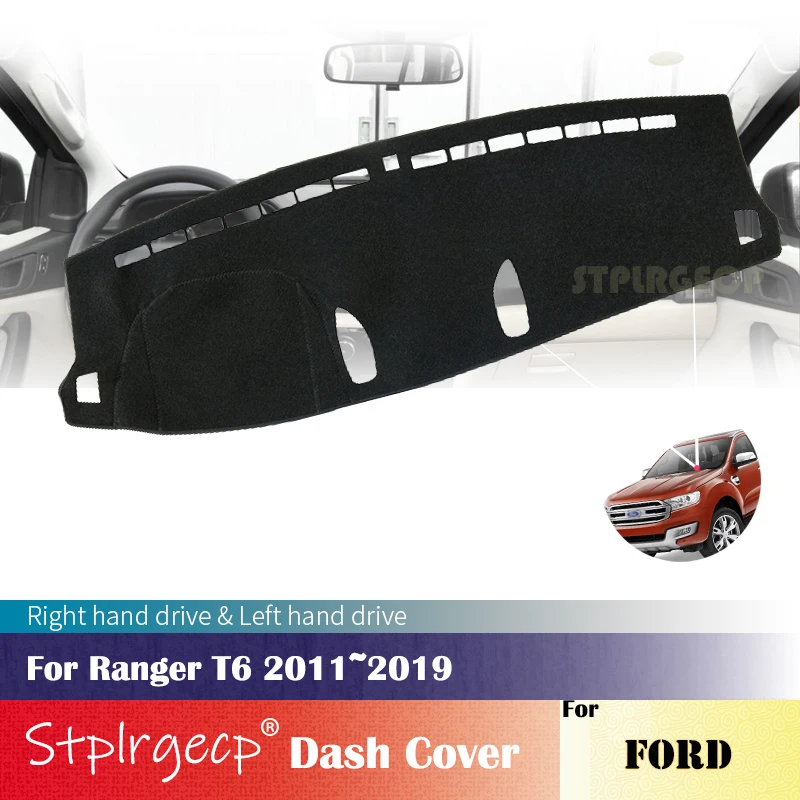 Для Ford Ranger T6 2011 2019 противоскользящая крышка приборной панели защитная накладка