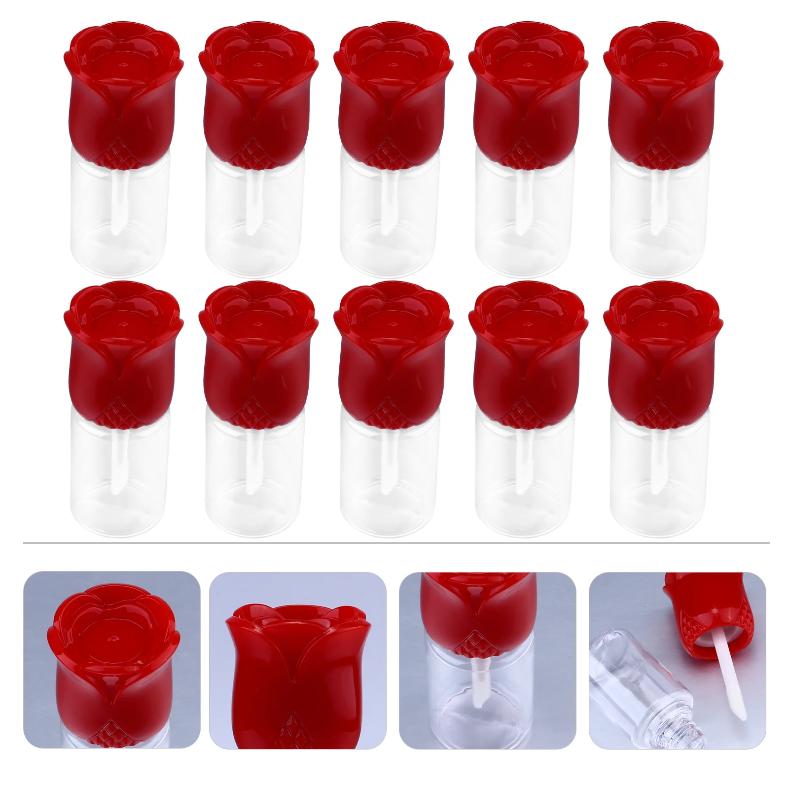 

15pcs DIY Lip Gloss Containers Clear Empty Tubes Lip Balm Bottle for Travel Home