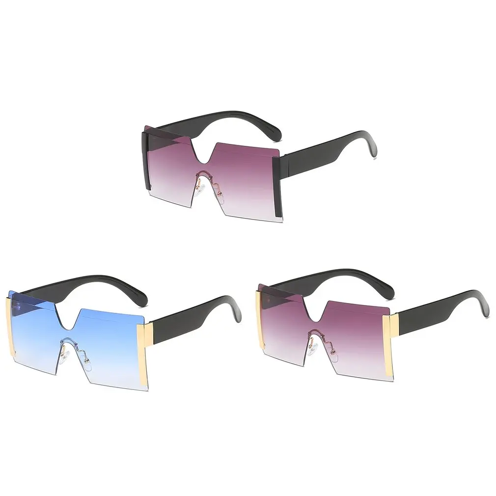 

Retro Sunglasses Women Men Designer Fashion Rimless Gradient Sun Glasses Shades Cutting Lens Ladies Frameless Eyeglasses