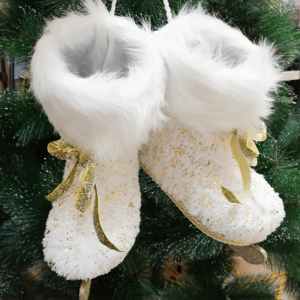 ABXMAS 1 пара Рождественские елки коньки из пеньковой веревки украшения для дома