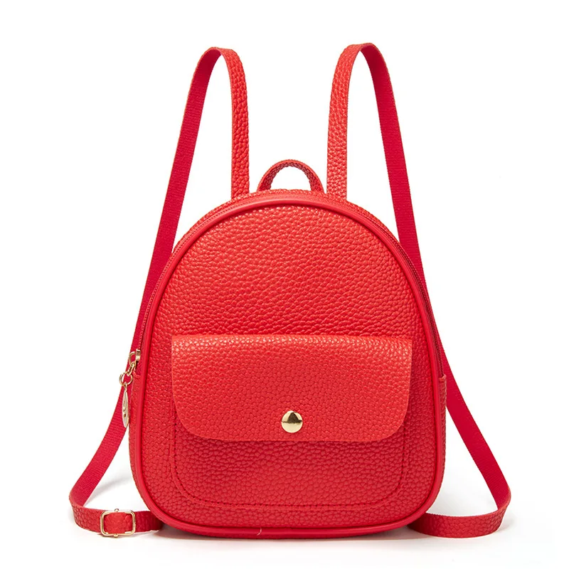 

Women's multifunctional Mini Backpack, girls' schoolbag, PU leather bag, youth shoulder bag.