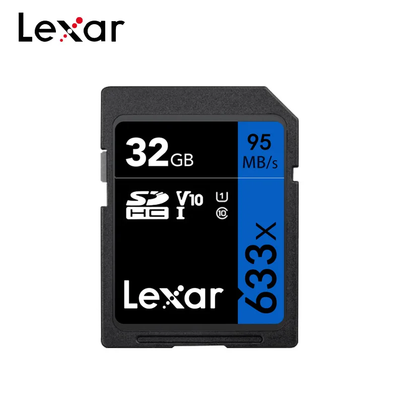 Оригинальный Lexar памяти SD карты 128 Гб 64 U3 SDXC 32GB U1 SDHC высокое Скорость Макс 95 МБ/с.